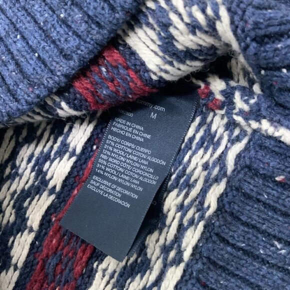 Men’s Tommy Hilfiger Fair Isle 1/4 zip sweater - Picture 5 of 5